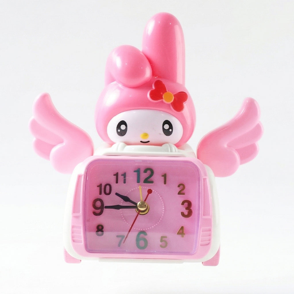 Cute Cartoon Bunny Car Style Pink Table Alarm Clock (1 Pc)