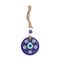 Decorative Evil Eye Wall Hanging Nazar Protector Charm With Beads Wind Chime (1 Pc)