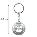 Lightweight Krishna religious metal keychain for keys