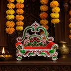 Plastic Decorative Small Singhasan For Laddu Gopal Krishna Ji Or Ganesha Idol (1 Pc)