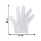 Disposable Clear Plastic Gloves (100  Pc Medium)