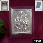 Elegant Silver Saraswati Maa Photo Frame With Stand (1 Pc)