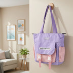 Trendy Multi-pocket Shoulder Tote Sling Bag (1 Pc)