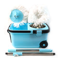 360 Spin Mop With Super Absorbent Microfiber Heads (1 Set)