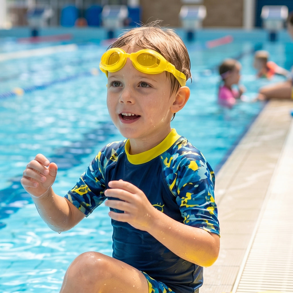 Kids Colorful Swimming Goggles With Anti-leak Seal And Adjustable Strap  1 Pc