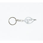 Devotional Krishna metal keychain, stylish and durable