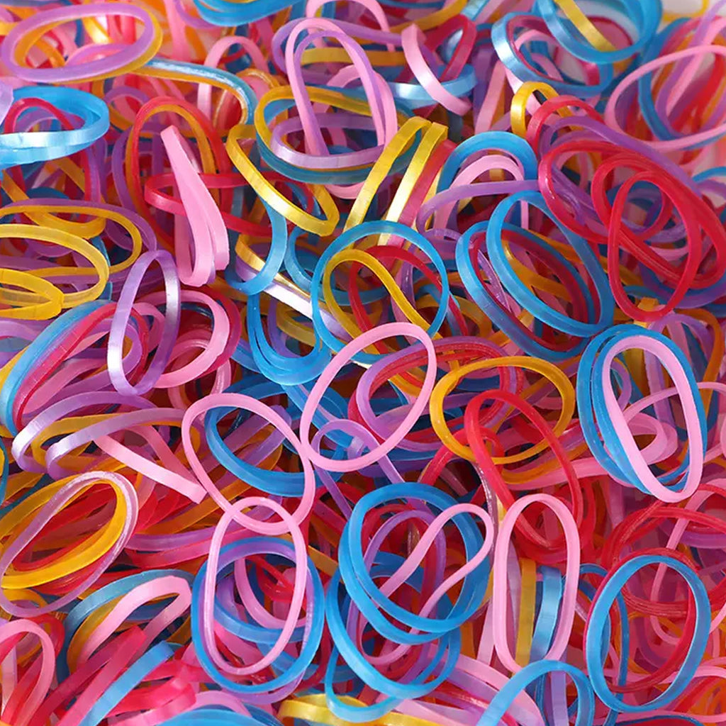 Rubber Band For Officehome And Kitchen Accessories Item Products Elastic Rubber Bands Flexible Reusable Nylon Elastic Unbreakable For Stationery School Multicolor