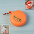 Plastic Round Multi-purpose Empty Storage Box With Keychain (1 Pc)