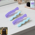 Comb-shaped Hair Clips Set For Girls  Women  Stylish Hair Pins (4 Pc )