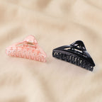 Triangle Shape Mix Color Plastic Hair Claw Clip  12 Pc Durable Grip For Women And Girls