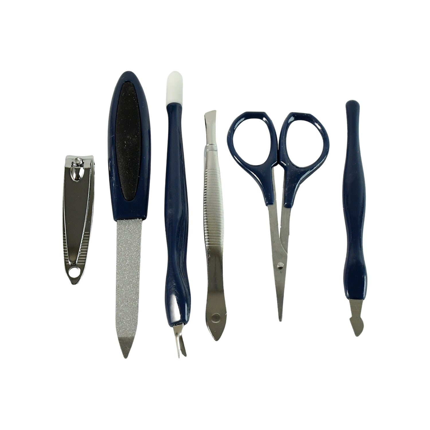 Nail care set with clipper scissors and nail file included