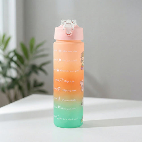 Motivational Gradient Water Bottle (900 Ml)