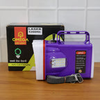 Omega Rechargeable Led Laser Torch Light With 5200 Mah Battery