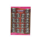 9416 Multipurpose Stainless Steel Wall Hanging Hook 18 Pc Self Adhesive Stainless Steel Heavy Duty Wall Hooks For Hanging Clothes Calender Bathroom Tiles Kitchen Key Hange (18 Pc Set)