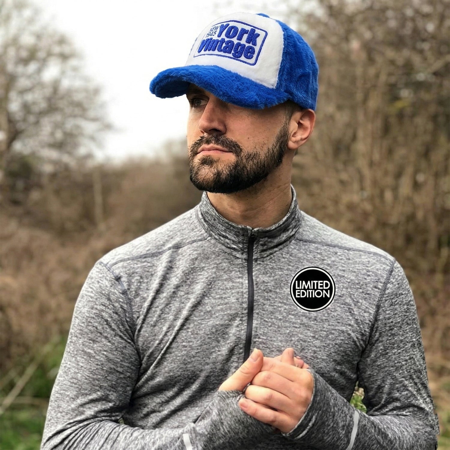 Sporty plush winter cap for men and women