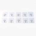 Heavy Duty Flower Adhesive Wall Hooks - (10 Pc  Set)