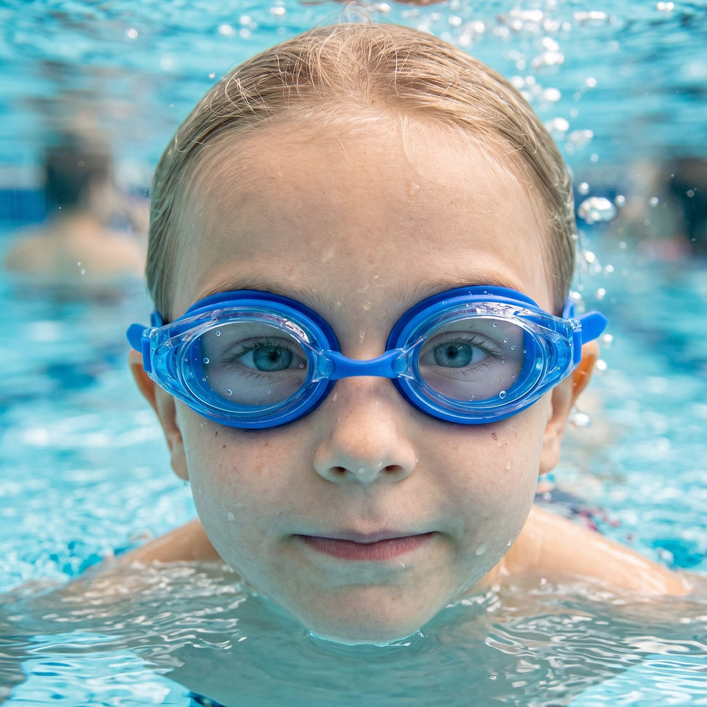 Kids Durable Swimming Goggles With Soft Cushion Seal And Adjustable Head Strap   1 Pc