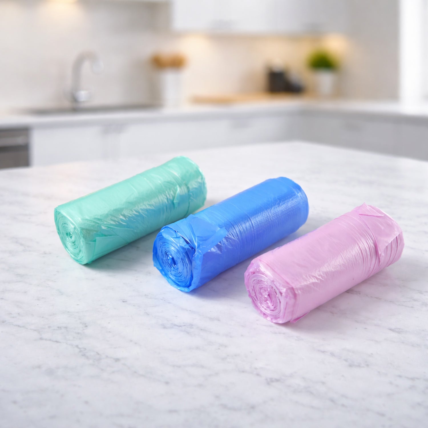 Heavy Duty Disposable Garbage Bags Roll (45x60 Cm 3 Roll 90 Bag)