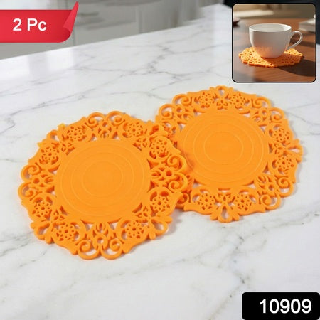 Heat-resistant Decorative Hot Mat  Cup Coaster Set (10 Cm 2 Pc Set)
