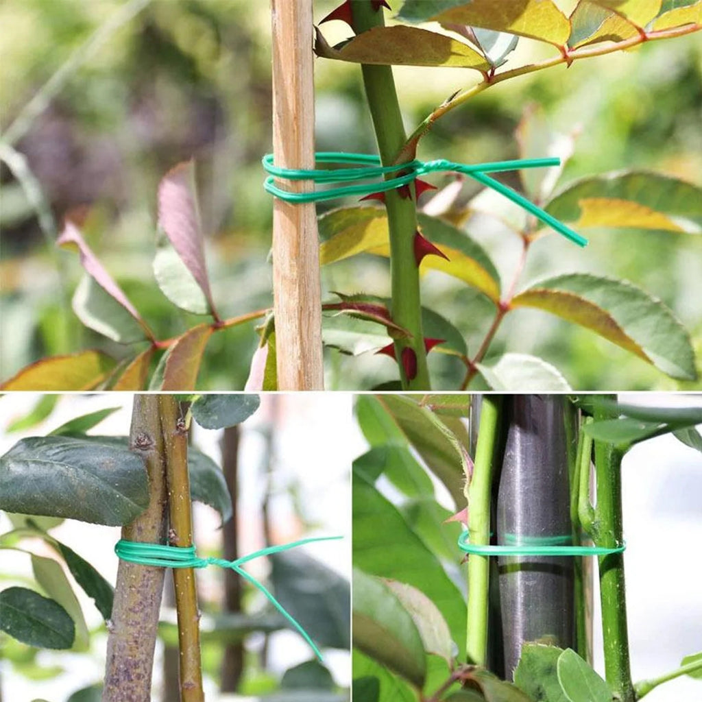 Reusable Green Twist Tie Roll (50 Meter Length)