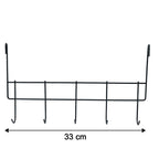 Premium Over The Door Metal 5 Hook Rack 1 Pc
