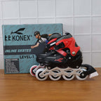 Professional Adjustable Inline Skates For Kids And Adults (Medium  1 Pair)