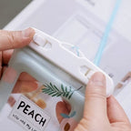 Waterproof phone pouch with stylish peach leaf design for travel and outdoor use