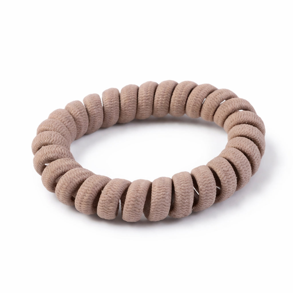 Soft Stretchable Telephone Wire Style Hair Bands Set (1 Pc)