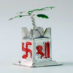 Tulsi Plant Miniature Idol With Mandir Kalash Base - (1 Pc)