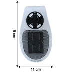 500w Portable Wall Plug Room Heater Compact Electric Space Heater