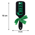 Kids Printed Hair Brush With Cute Ribbon Bow Handle Detangling Hair Comb (1 Pc)