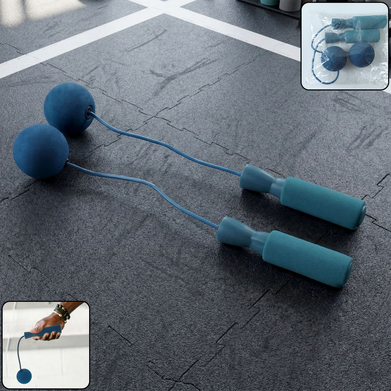 Fitness wrist ball exercise tool with handle grip for effective strength training