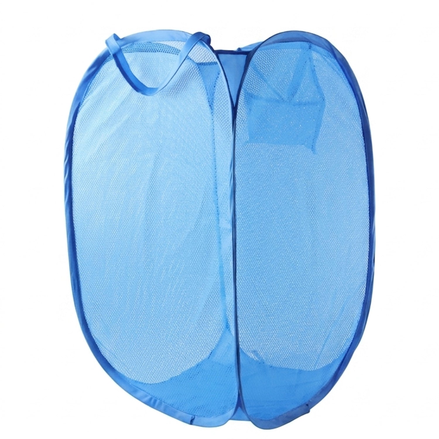 Foldable Mesh Laundry Basket With Handles Large Clothes Hamper (1 Pc36x36x58cm)