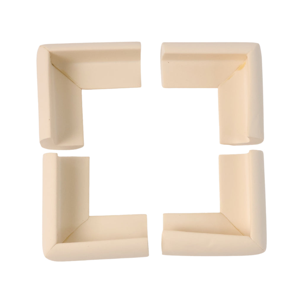 4 Pc Soft Foam Table Corner Protectors Set With Safety Tape