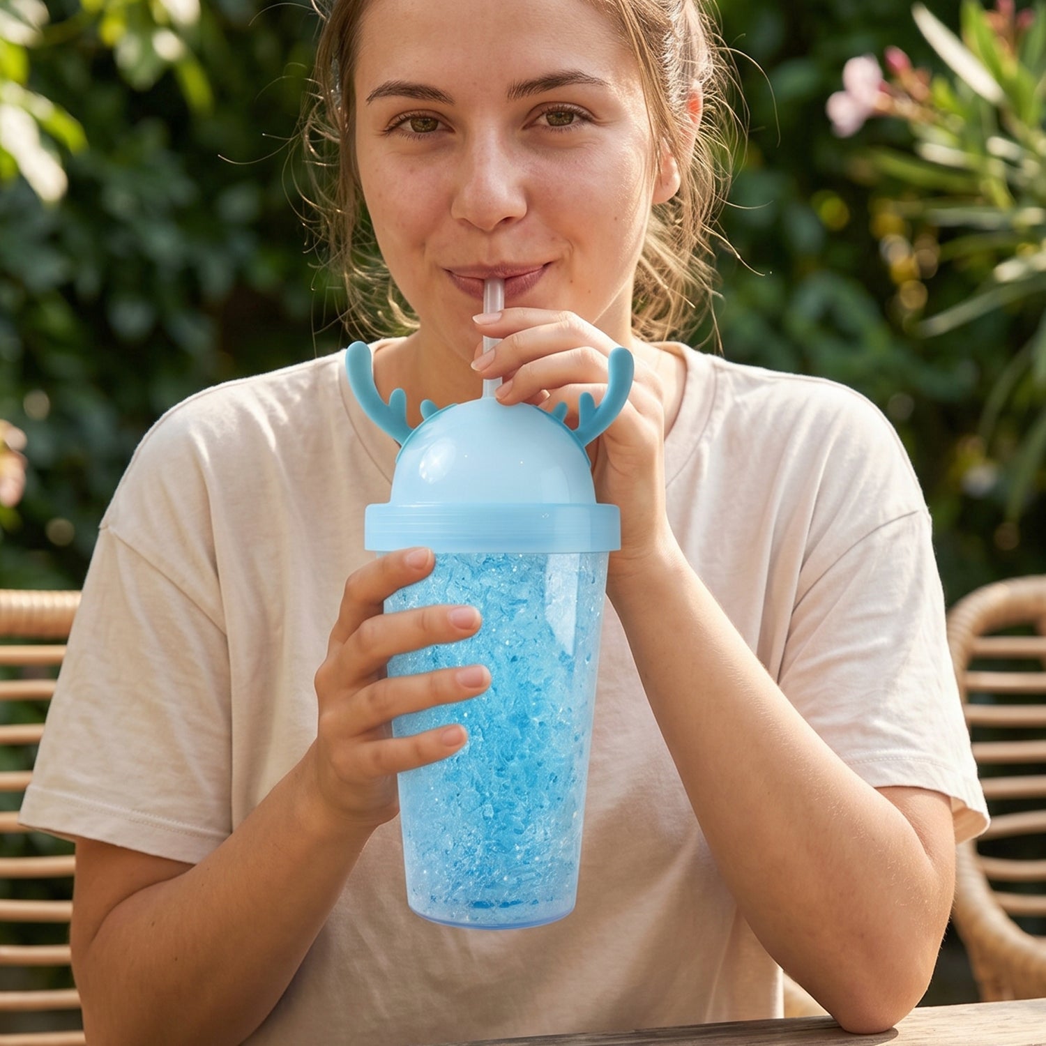 Lightweight jelly tumbler perfect for cold beverages