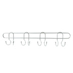 Heavy Duty Stainless Steel Wall Mounted Hook Rack (1 Pc)