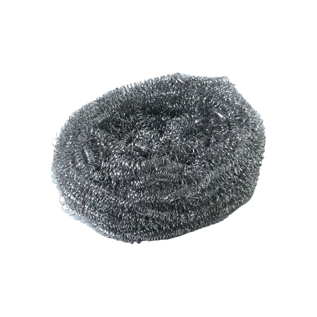 Heavy duty steel scrubber for tough stains
