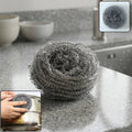 Stainless steel kitchen scrubber for heavy-duty cleaning