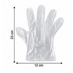 Disposable Small Plastic Gloves For Kitchen Food Handling And Cleaning Tasks (100 Pc)