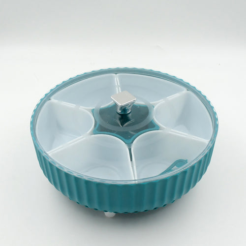 5811 360 Revolving Spice Box  Dry Fruit Box Plastic 7 Compartment Box Suitable For Multipurpose Storage Use Like Dry Fruit  Spices  Pickle  Tea   Sugar Etc Kitchen Use