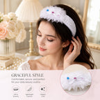 Cute Soft Elastic Floral Baby Headband Stylish Stretchable Hair Band (1 Pc)
