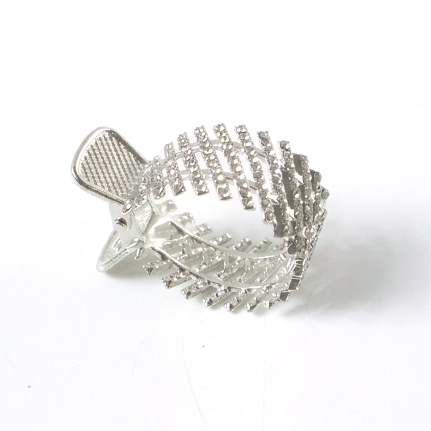 Elegant Crystal Studded Metal Hair Claw Clip (1 Pc)