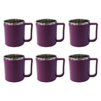 Supermom Stainless Steel Inner Coffee Mug Set (200ml  6 Pc)