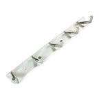Stainless Steel Wall Mounted Coat 5 Hook Rack (26x3  1 Pc)