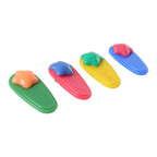 Colorful Star Design Decorative Hair Clip Set (4 Pc)