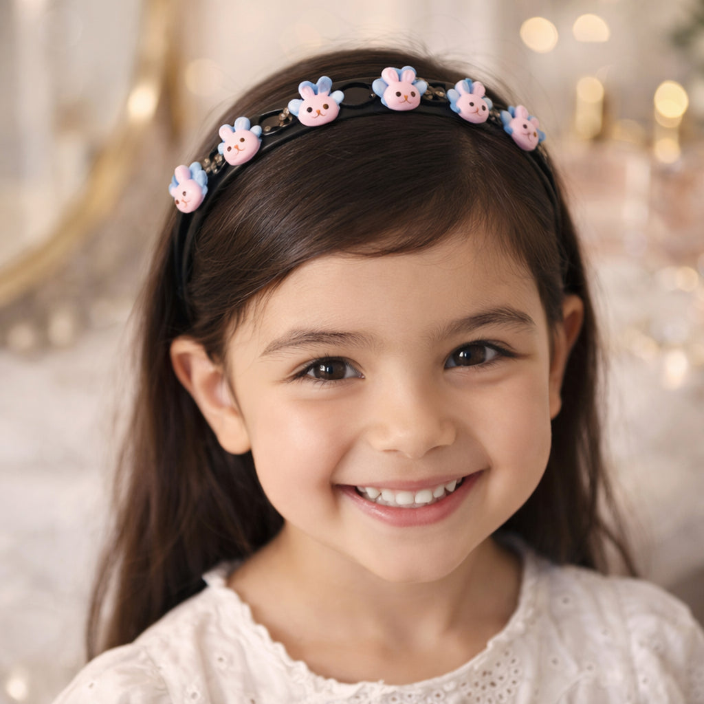 Cute Cartoon Bunny Design Kids Hair Band (1 Pc)