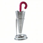 Stainless Steel Umbrella Tea Strainer with Stand Drip Tray Reusable Tea Infuser Filter (1 Pc)