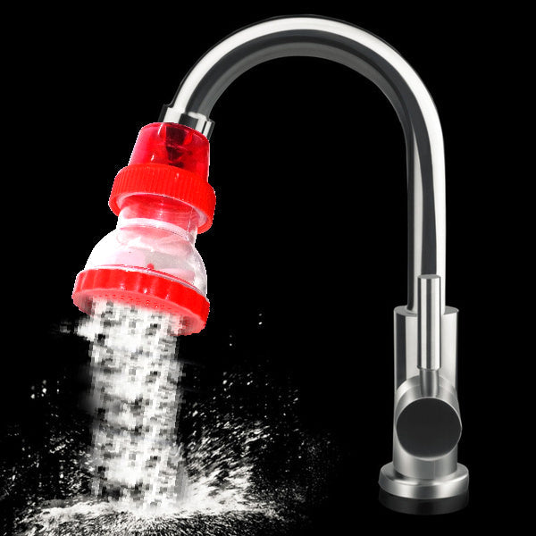 Angled view of the flexible 360-Degree Shower Head, showing its rotation.