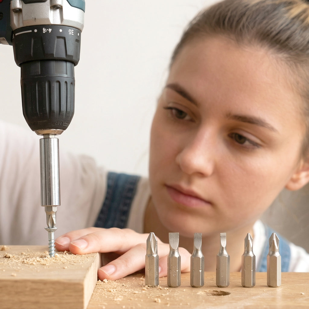 Mini Precision Screwdriver Bit Set With Magnetic Bit Holder (1 Set 6 Bit)