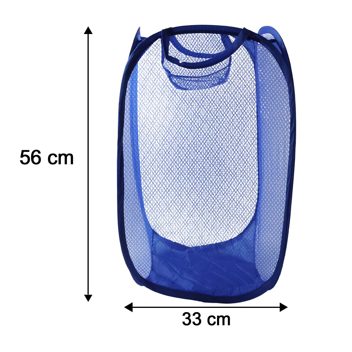 Pop Up Mesh Laundry Basket Lightweight Clothes Hamper (1 Pc34x34x58cm)